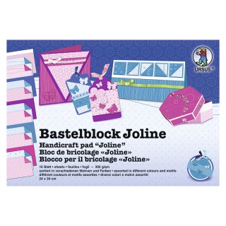 Fotokarton-Bastelblock "Joline"  16 Blatt