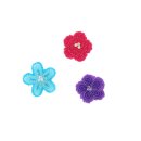 Bügelbild BeaLena "Blumen hellblau, pink & violett"   
