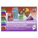 Fotokarton-Bastelblock &quot;Country Christmas&quot;, 300 g/qm    