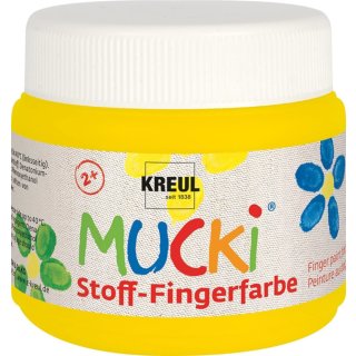 Fingerfarbe "Mucki - Textil" 2 - Gelb