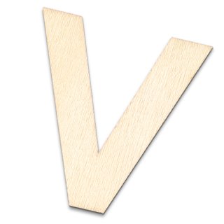 Buchstabe V, Holz 4cm
