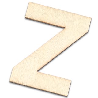 Buchstabe Z, Holz 4cm