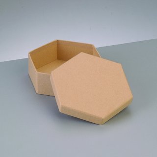 Papp-Box Sechseck 8,5 x 8,5 x 5 cm