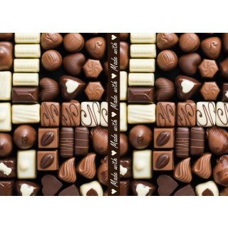 Decoupage-Papier "Schokolade"