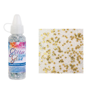 Glitter Glue Confetti 53 ml Sterne gold