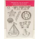 Clear Stamps &quot;Strand&quot;, A7, 9 - teilig