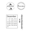 Clear Stamps &quot;Advent&quot;, A7, 4 - teilig