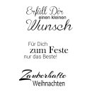 Clear Stamps &quot;Weihnachten 7&quot;, A7, 3 - teilig
