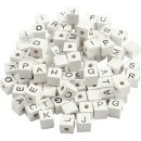 Buchstaben - Perlen quadratisch - Set mit 96 Perlen