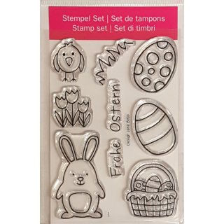 Clear Stamps &quot;Frohe Ostern&quot;, A7 efco