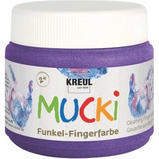 Funkel - Fingerfarbe &quot;Mucki&quot; 150 ml Zauber - Lila