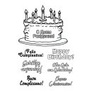 Clear Stamps &quot;Geburtstag 7&quot;, A7, 8 - teilig 
