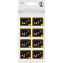 Sticker "Tafel abc" Glimmer & 3D Effekt