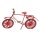 Miniatur-Fahrrad, ca. 9,5 cm x 6 cm, rot