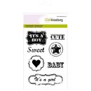 CraftEmotions Clear Stamp "Lovely Baby" A6