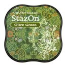 Stempelfarbe Stazon Midi olivgrün