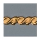 Wachsdekor Borte, Kordel flach, 200 x 4 mm, 1 Stk, gold