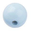 Schnulli-Holzperle 15 mm, hellblau, 12 St&uuml;ck