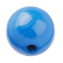 Schnulli-Holzperle 15 mm, blau, 12 St&uuml;ck