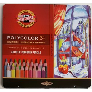 Koh-I-Noor Polycolor 24er Pack Metalletui
