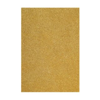 Moosgummi Glitter 20 x 30 cm, 2 mm, gold