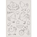 Stempel "Hetty's chicken family" Marianne Design