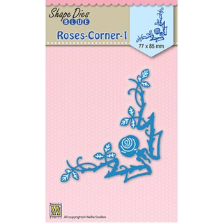 Stanzschablone Ecke mit Rosen 1 - Roses corner-1 Nellie´s SDB036
