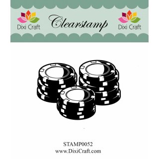 Stempelset Poker Chips Dixi Craft