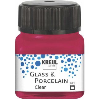 Kreul Glass & Porcelain Clear - Weinrot