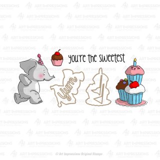 Stempel Elephant Slider Set Art Impressions