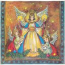 Adventskalender "Engel mit Kerze" 30 x 30 cm...