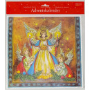 Adventskalender "Engel mit Kerze" 30 x 30 cm...