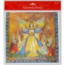 Adventskalender "Engel mit Kerze" 30 x 30 cm Lore Hummel