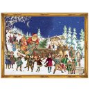 Adventskalender "Weihnachtsmann im Rentierschlitten"