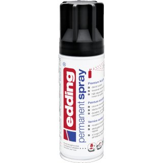 Permanent Spray edding 5200 tiefschwarz seidenmatt RAL 9005