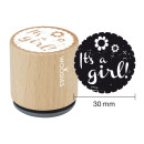 Woodies Stempel "Its a girl!"