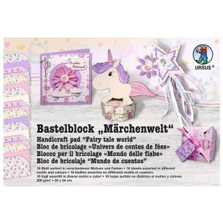 Bastelblock "Märchenwelt" 16 Blatt