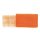 Juteband, orange, 4 cm x 1m