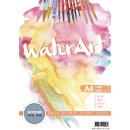 WaterArt Aquarellpapier A4, 12 Blatt, 300 g/qm