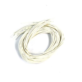 Lederband, weiß, 1.2 mm, 1 m