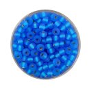 Rocailles Silbereinzug matt, blau, 4,5 mm, 17 g