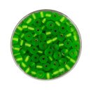 Rocailles Silbereinzug matt, grün, 4,5 mm, 17 g
