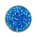 Rocailles Silbereinzug, blau, 4,5 mm, 17 g