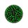 Rocailles Silbereinzug, grün, 4,5 mm, 17 g