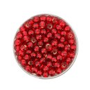 Rocailles Silbereinzug, rot, 4,5 mm, 17 g