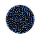 Rocailles Silbereinzug, montanblau, 2,6 mm, 17 g