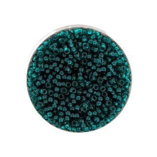 Rocailles transparent mittelgrün, 2,6 mm, 17 g