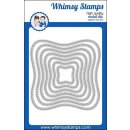 Whimsy Stamps &quot;Wavy Stitched Squares&quot; Die Set