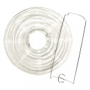 Papierlampion, 20 cm, weiß, 2 Stück