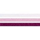 Glitter Tape 3er Set (wei&szlig;, rosa, pink), je 3m x 15 mm